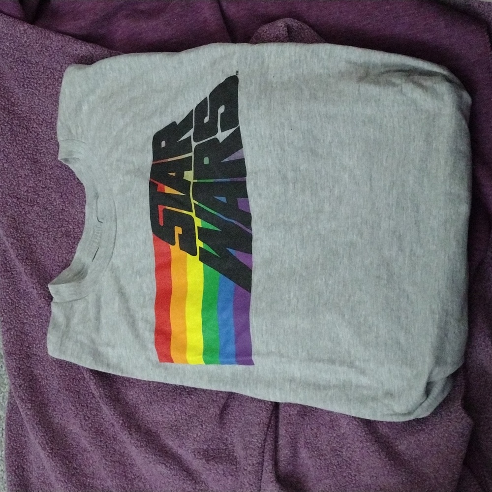2XL Rainbow Star Wars t-shirt